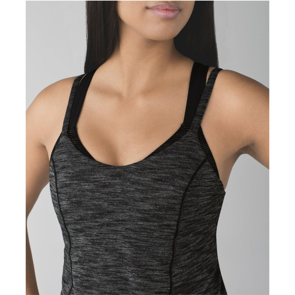 Lululemon Camo Bra Relaxed Tank 6 Gray Black NWOT - Picture 4 of 14